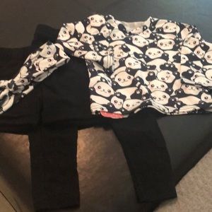 4 piece toddler panda set